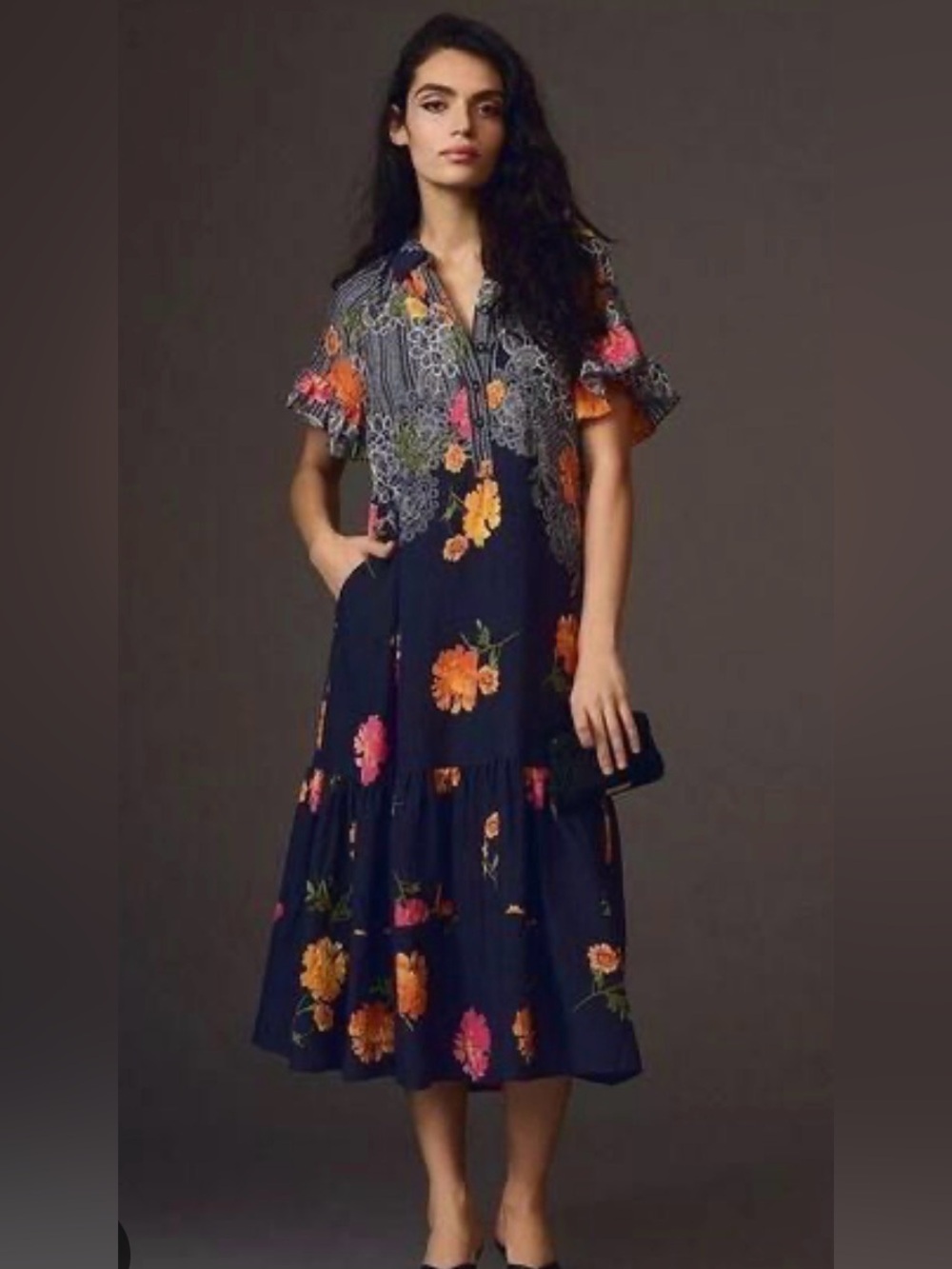 Anthropologie Maeve Antoinette Maxi Dress Sz S